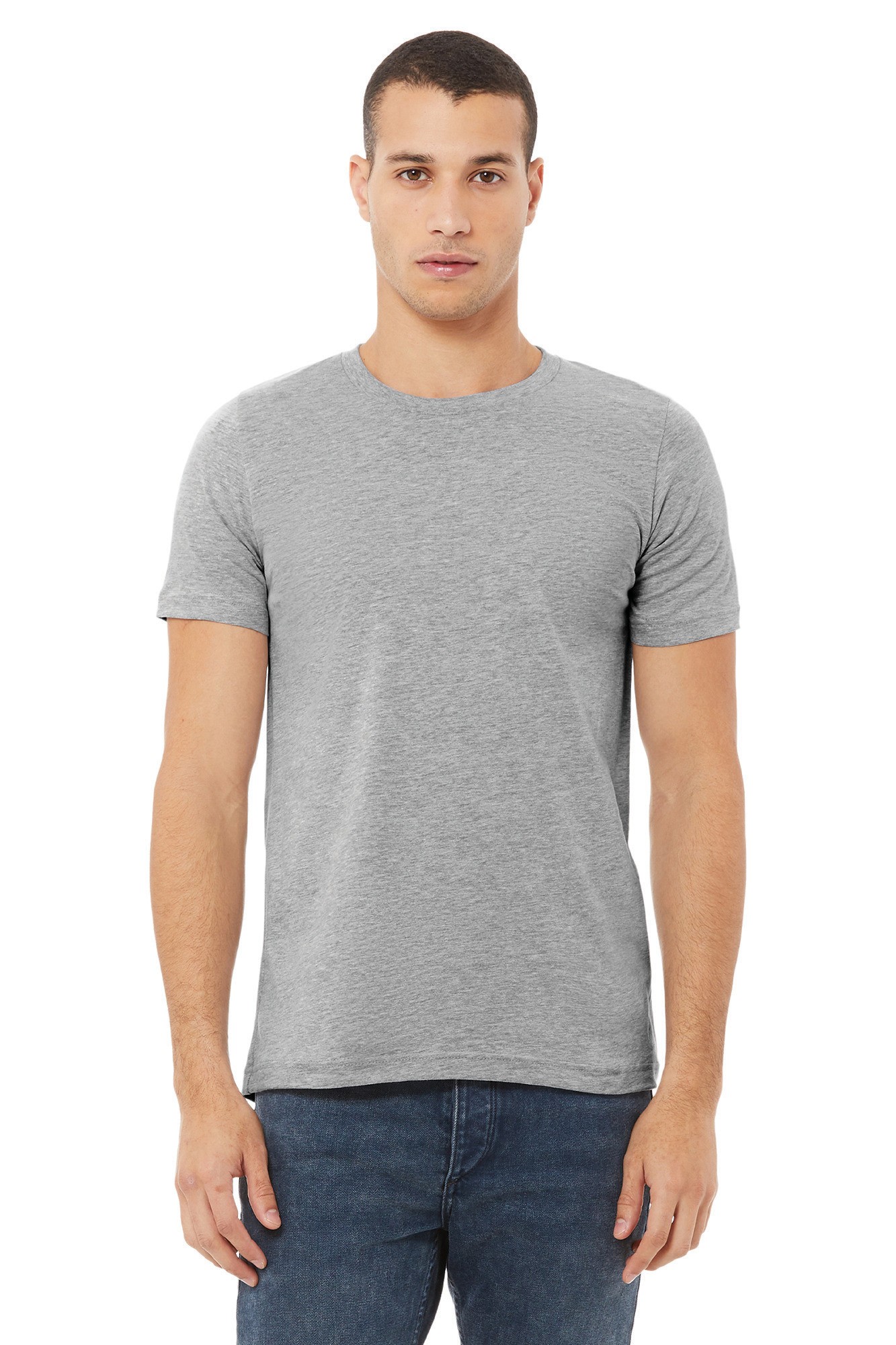 Camiseta cuello redondo hombre Heather